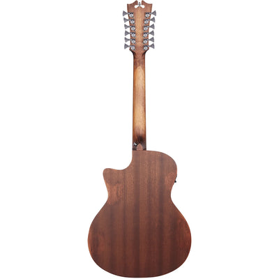 D'Angelico PREMIER FULTON Series 12-String Acoustic Electric Guitar - Aged Mahogany