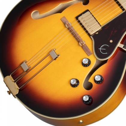 Epiphone EOBDWVSGH Broadway Series Cutaway 6 String RH Hollowbody Guitar with Gigbag - Vintage Sunburst