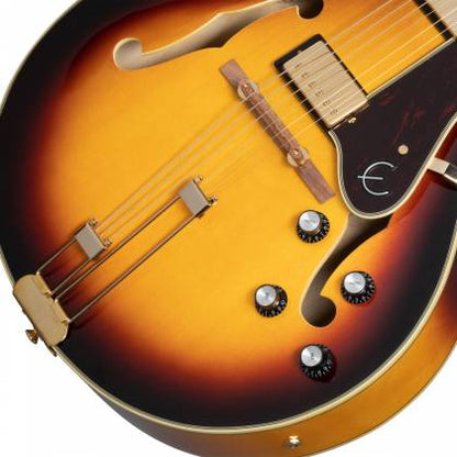 Epiphone EOBDWVSGH Broadway Series Cutaway 6 String RH Hollowbody Guitar with Gigbag - Vintage Sunburst