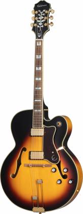 Epiphone EOBDWVSGH Broadway Series Cutaway 6 String RH Hollowbody Guitar with Gigbag - Vintage Sunburst