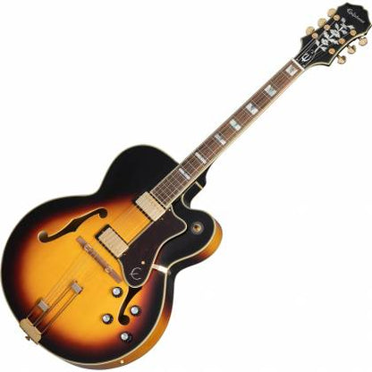 Epiphone EOBDWVSGH Broadway Series Cutaway 6 String RH Hollowbody Guitar with Gigbag - Vintage Sunburst