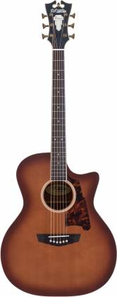 D'Angelico Premier Gramercy Acoustic Electric Guitar - Caramel Burst