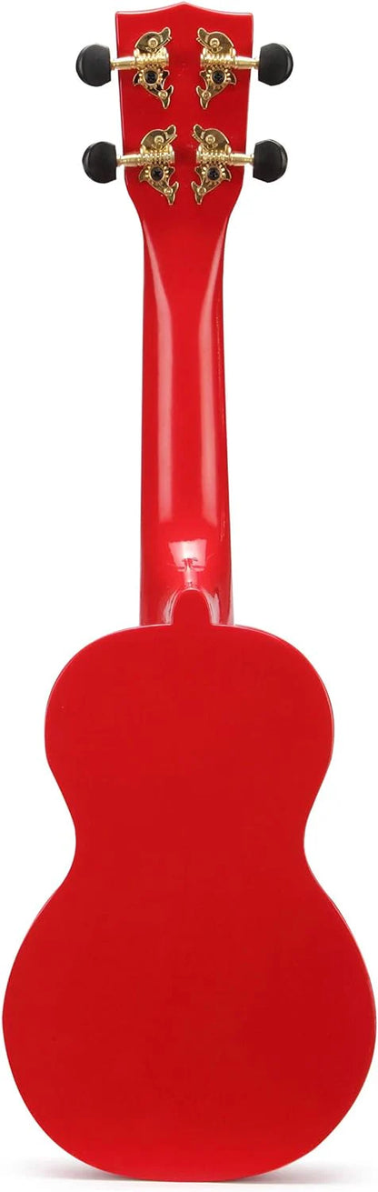 Mahalo MR1-RD Rainbow Series Soprano Ukulele (Red)