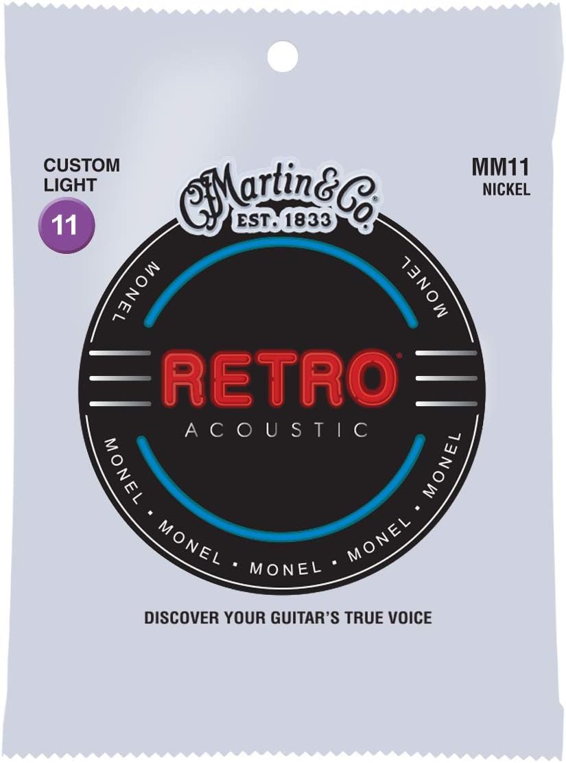 Martin Guitars Retro Monel Acoustic Guitar String Sets