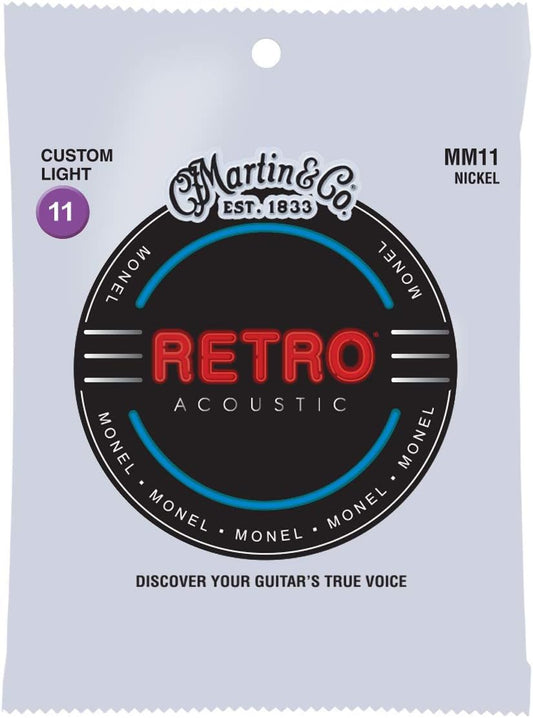 Martin Guitars Retro Monel Acoustic Guitar String Sets