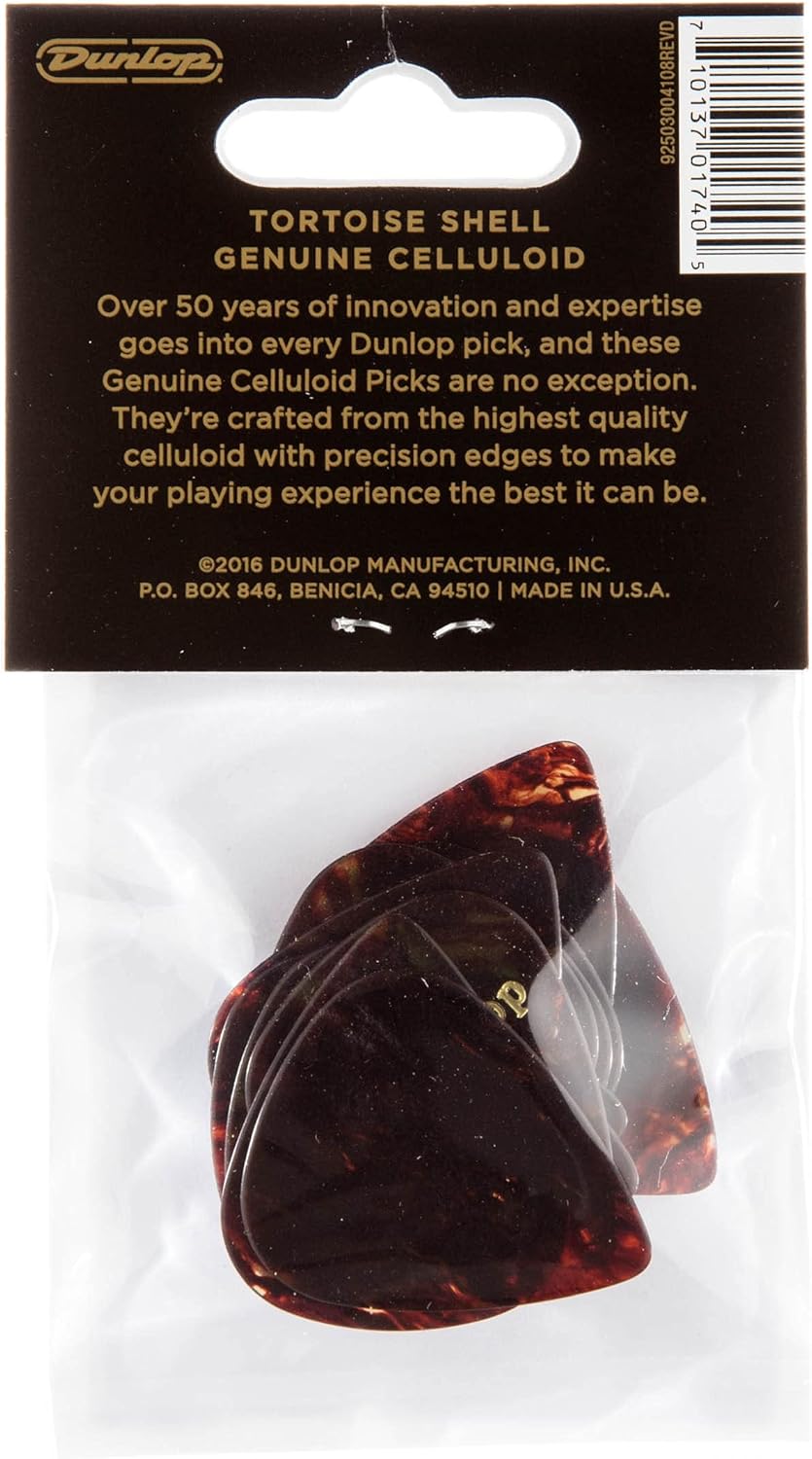 Dunlop Celluloid Guitar Pick Pack | 12 Picks | 483P05