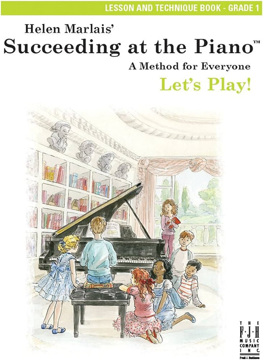Succeeding At The Piano, Lesson & Technique Book - Grade 1 (w/CD)