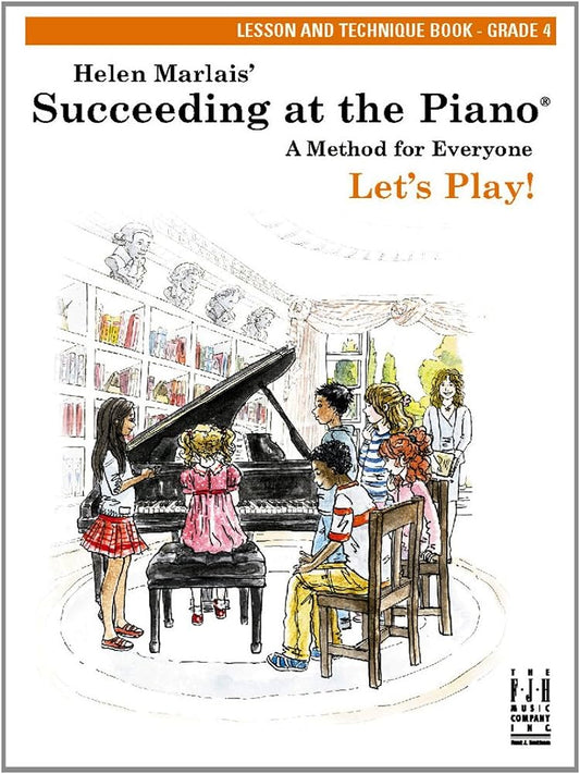 Succeeding At The Piano, Lesson & Technique Book - Grade 4 (w/CD)