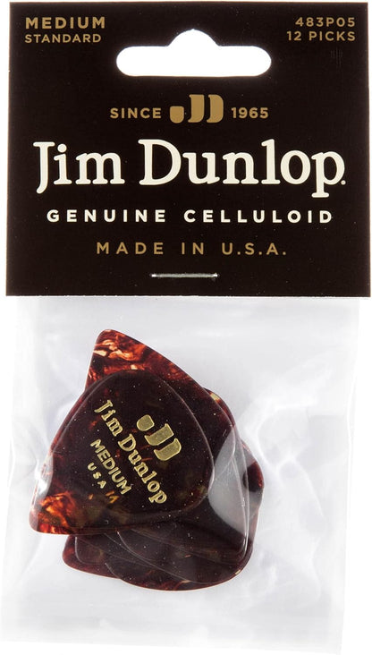Dunlop Celluloid Guitar Pick Pack | 12 Picks | 483P05