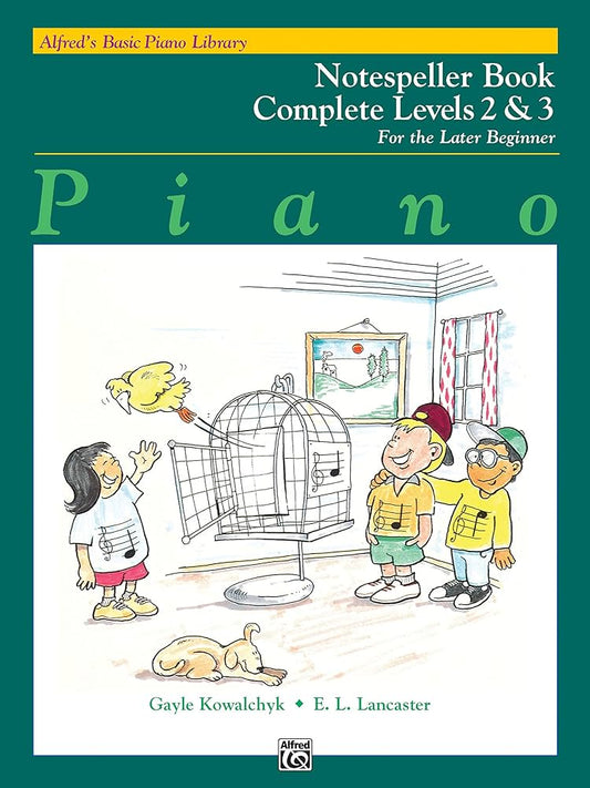 Alfred's Basic Piano Library - Notespeller Book Complete Levels 2&3