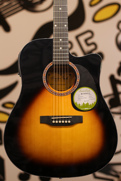 Beaver Creek Dreadnought Cutaway Acoustic Electric - Vintage Sunburst