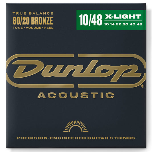Dunlop 80/20 Bronze Acoustic Guitar | X-Light (10-48)