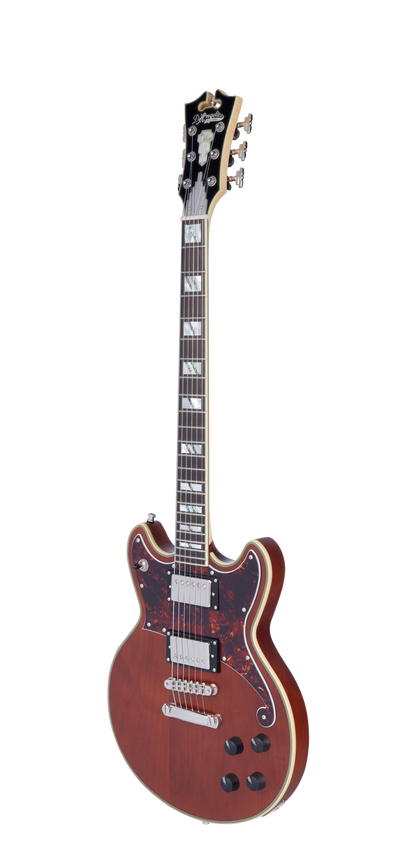 D'Angelico Deluxe Brighton Solidbody Electric Guitar - Matte Walnut