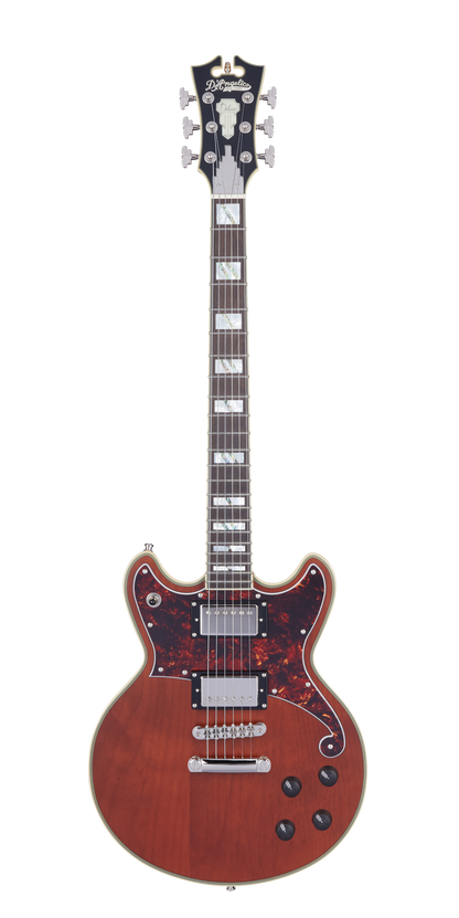 D'Angelico Deluxe Brighton Solidbody Electric Guitar - Matte Walnut