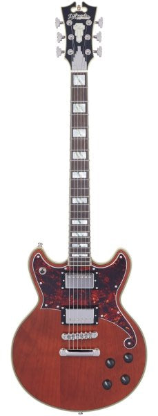 D'Angelico Deluxe Brighton Solidbody Electric Guitar, Matte Walnut
