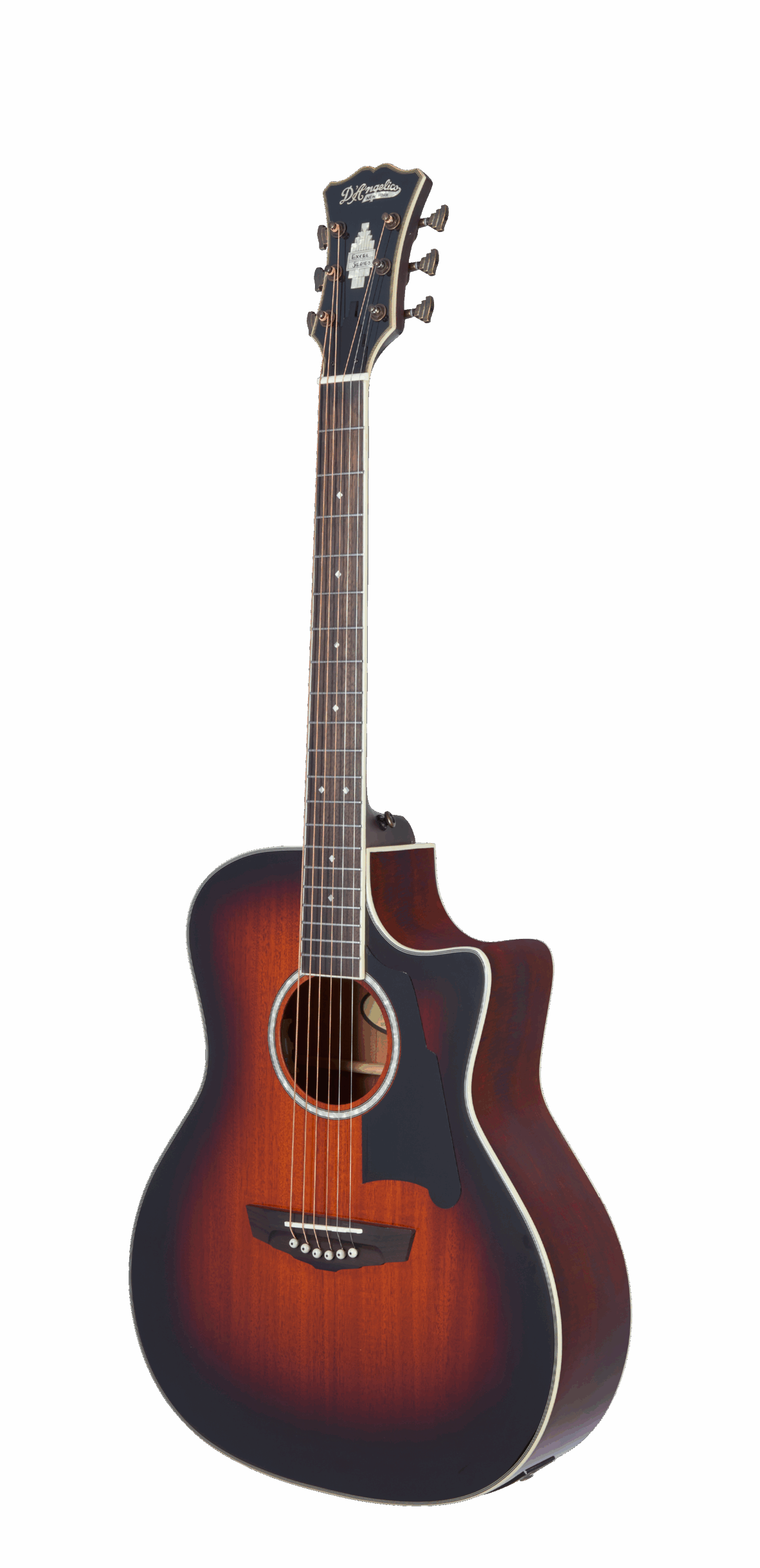 D'Angelico Excel Gramercy Acoustic Electric Guitar - Mahogany Burst
