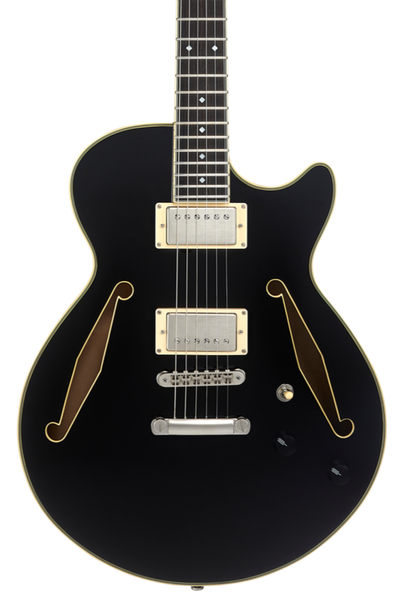 D'Angelico Excel Tour SS Electric Guitar, Solid Black