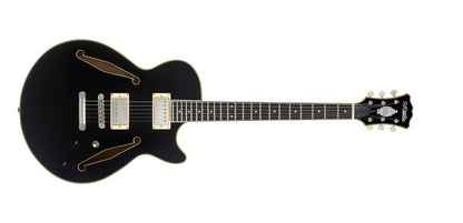 D'Angelico Excel Tour SS Electric Guitar, Solid Black