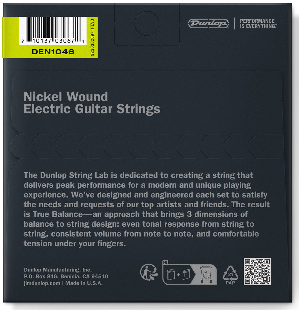 Dunlop Nickel Wound Electric Guitar Strings (10-46)