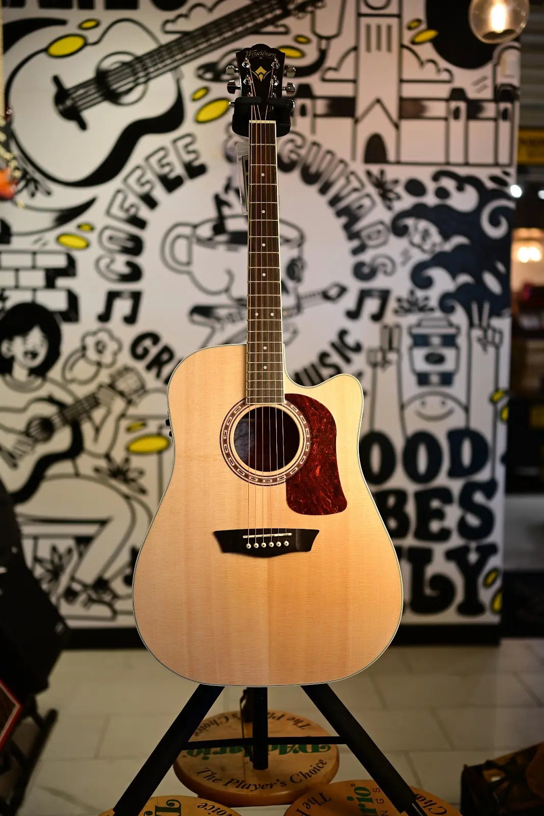 Washburn HD10S-O Heritage Dreadnought Acoustic Guitar Natural Gloss