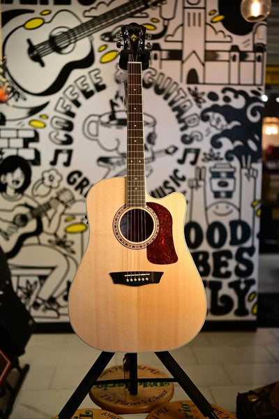 Guitare acoustique Washburn HD10S-O Heritage Dreadnought, fini brillant naturel