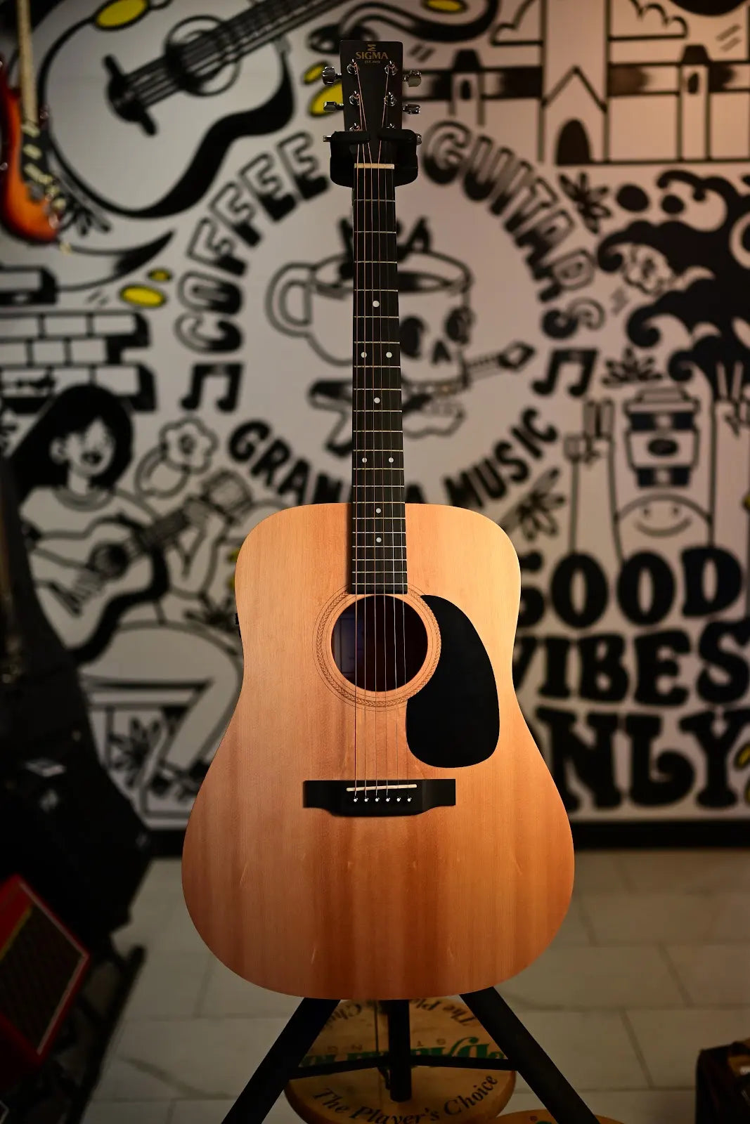 Sigma DME Dreadnought Acoustic Electric Guitar, Natural