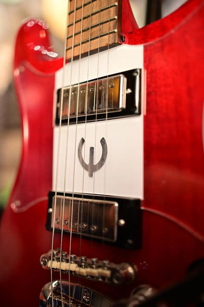 Epiphone Crestwood Custom with Tremotone Tailpiece - Cherry [Pickguard Finish Flaw]