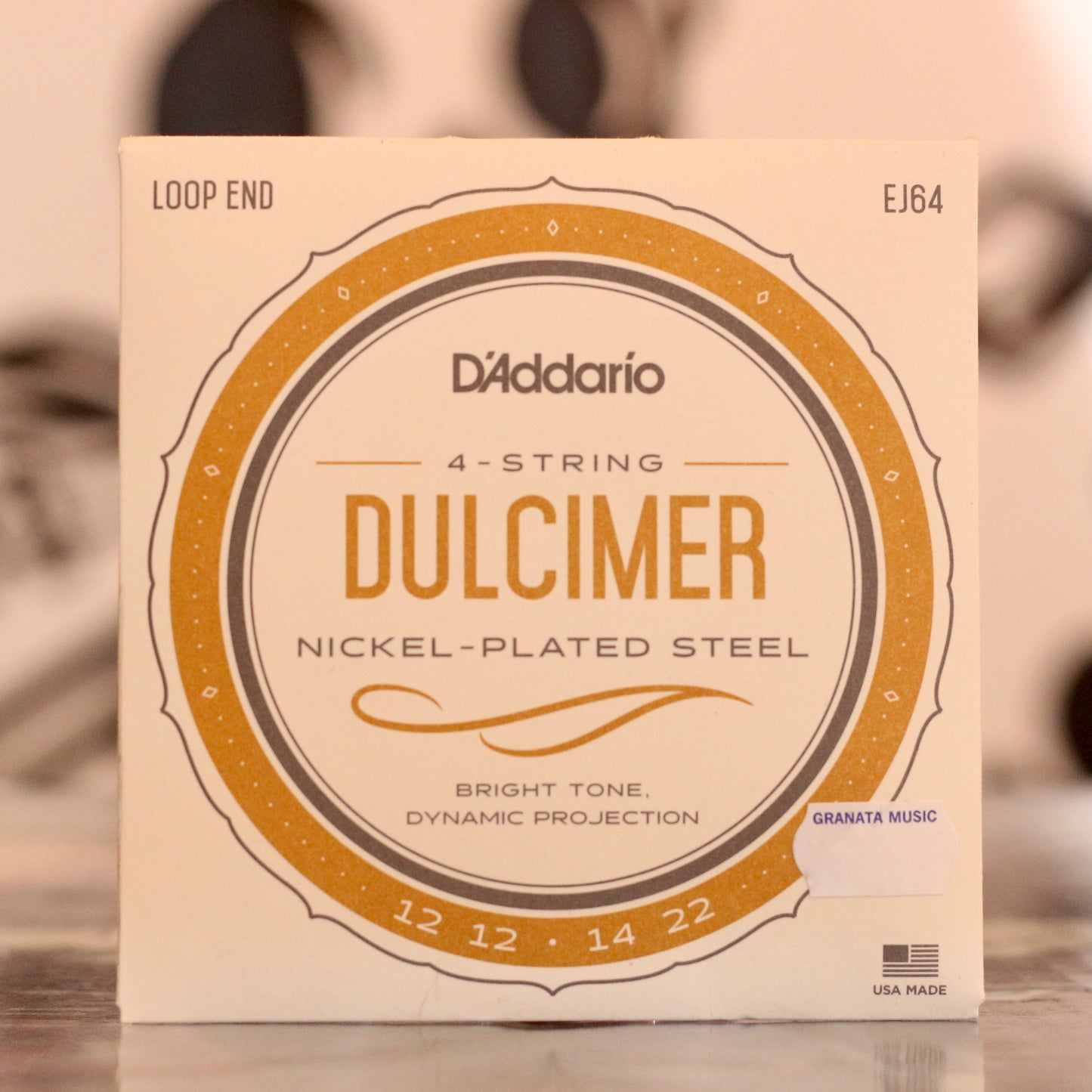 D'Addario Nickel Plated 4-String Dulcimer Strings (Loop End)