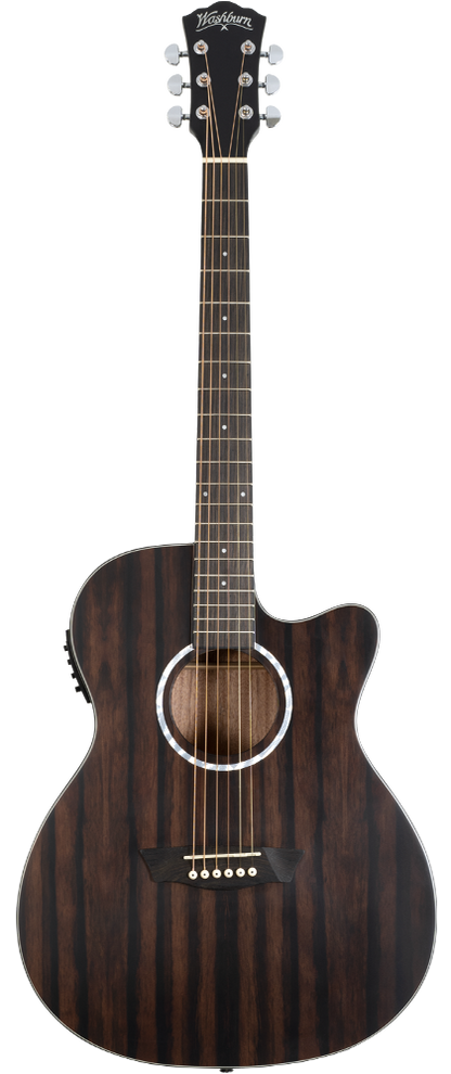 Washburn DFEACE-A-U Deep Forest Ebony Ace Acoustic Guitar