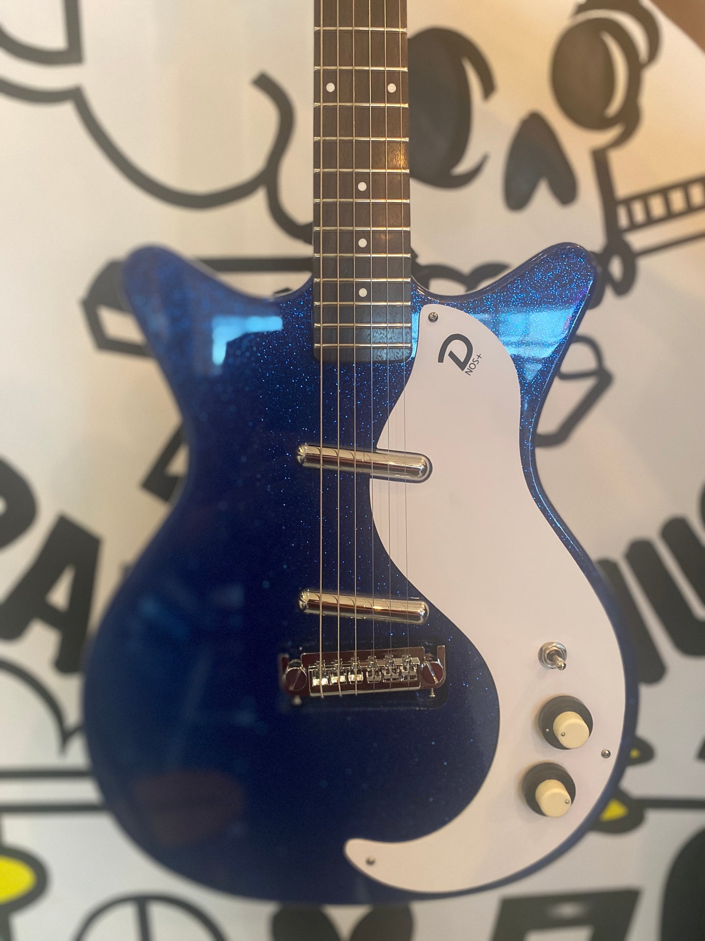 Danelectro 59M NOS+ Series Electric Guitar (Blue Metalflake) [FLOOR MODEL]