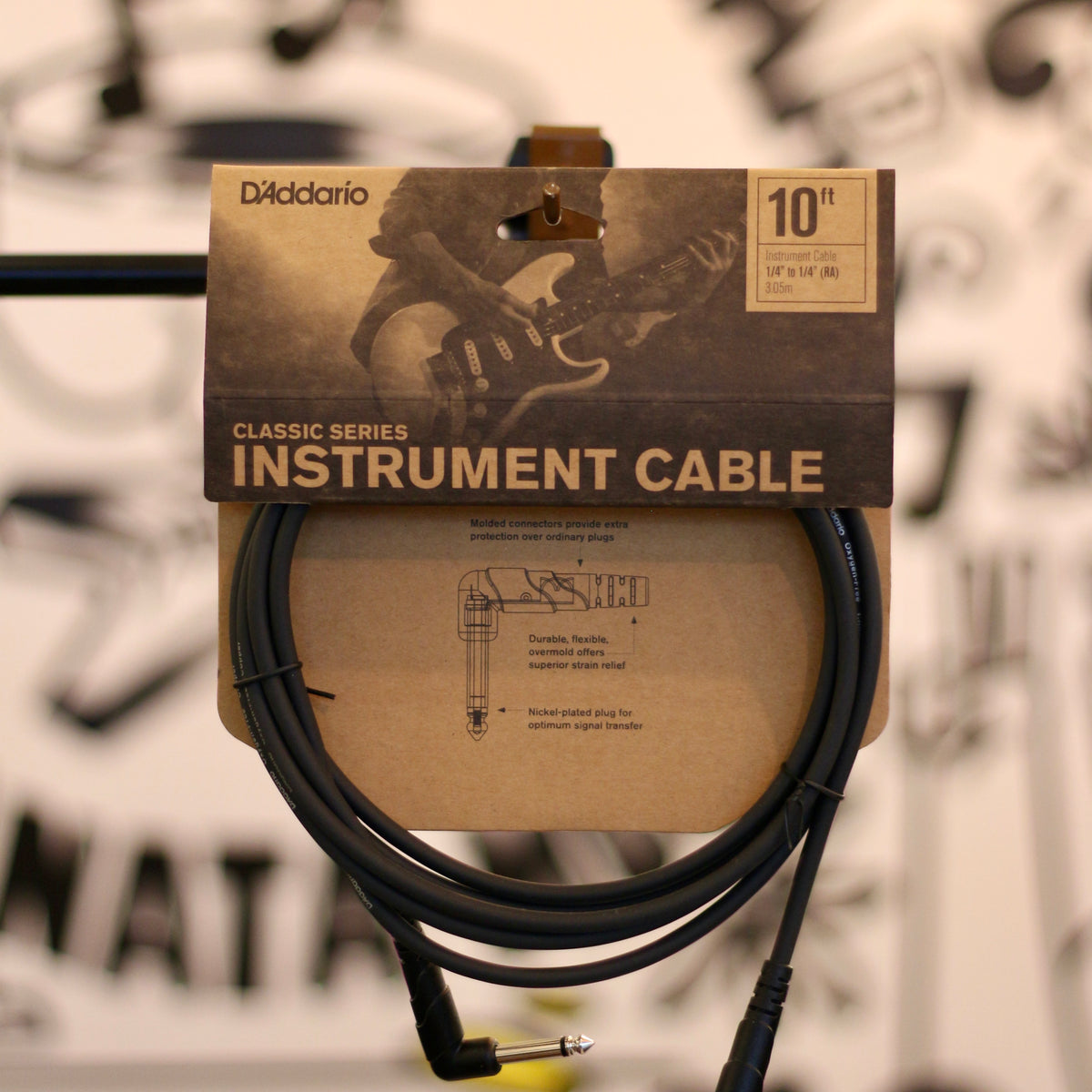 D'Addario Classic Series Right Angle Instrument Cables
