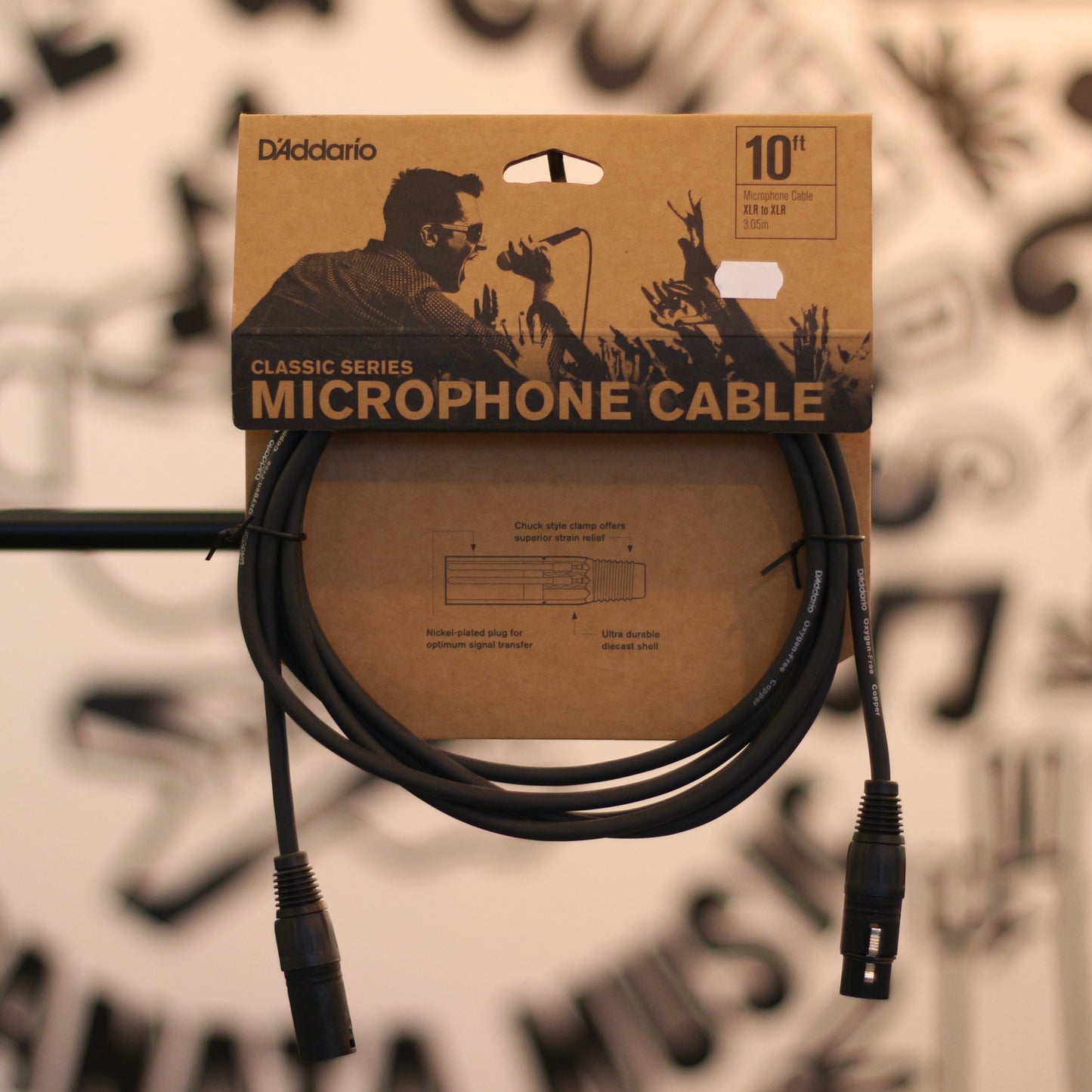D'addario Planetwaves Microphone Cable (10 Feet)