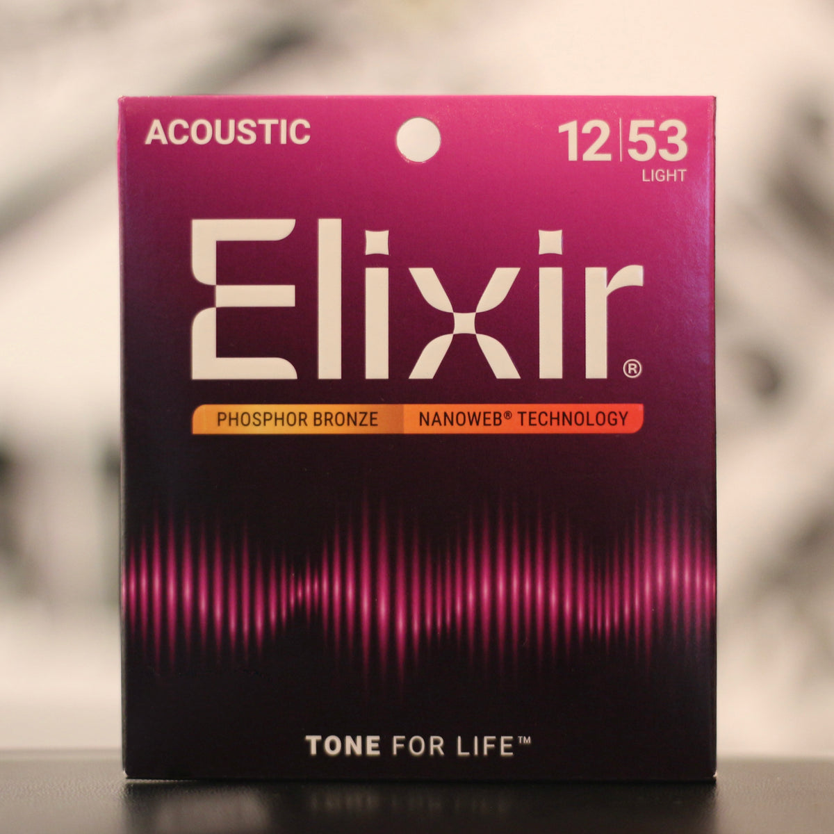 Cordes de guitare acoustique Elixir Phosphor Bronze avec technologie Nanoweb