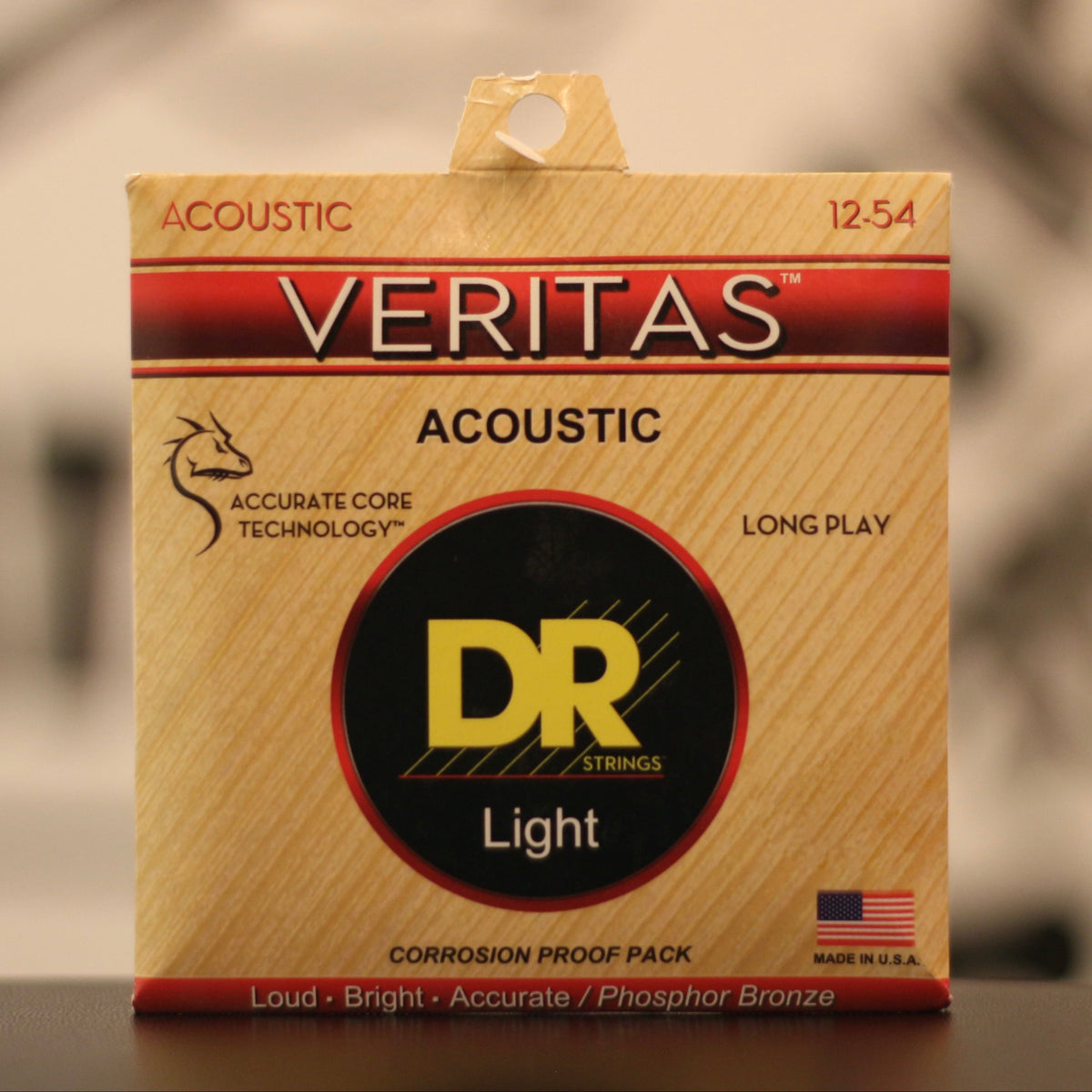 Cordes de guitare acoustique DR Strings Veritas à âme revêtue