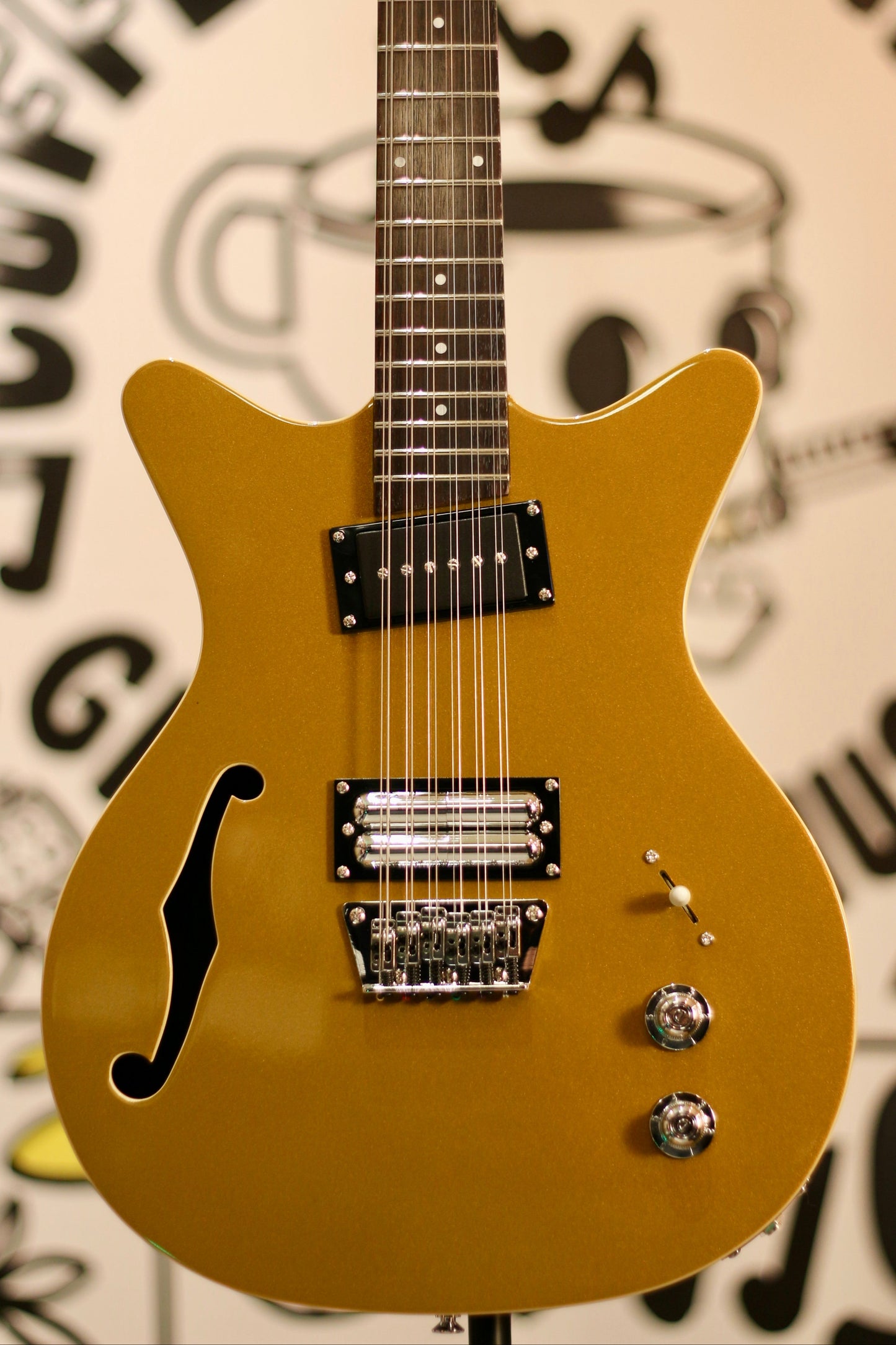 Danelectro Fifty-Niner Semi-Hollow 12 String Electric Guitar