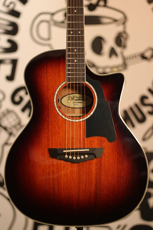 D'Angelico Excel Gramercy Acoustic Electric Guitar - Mahogany Burst