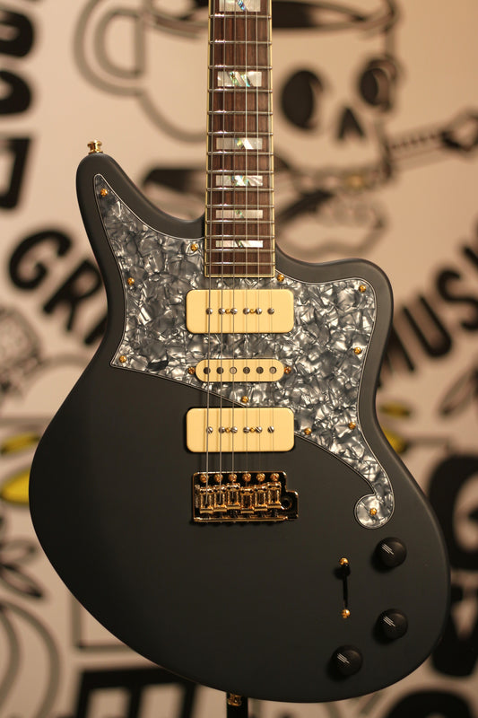 D'Angelico Deluxe Bob Weir Bedford Signature Electric Guitar - Matte Stone