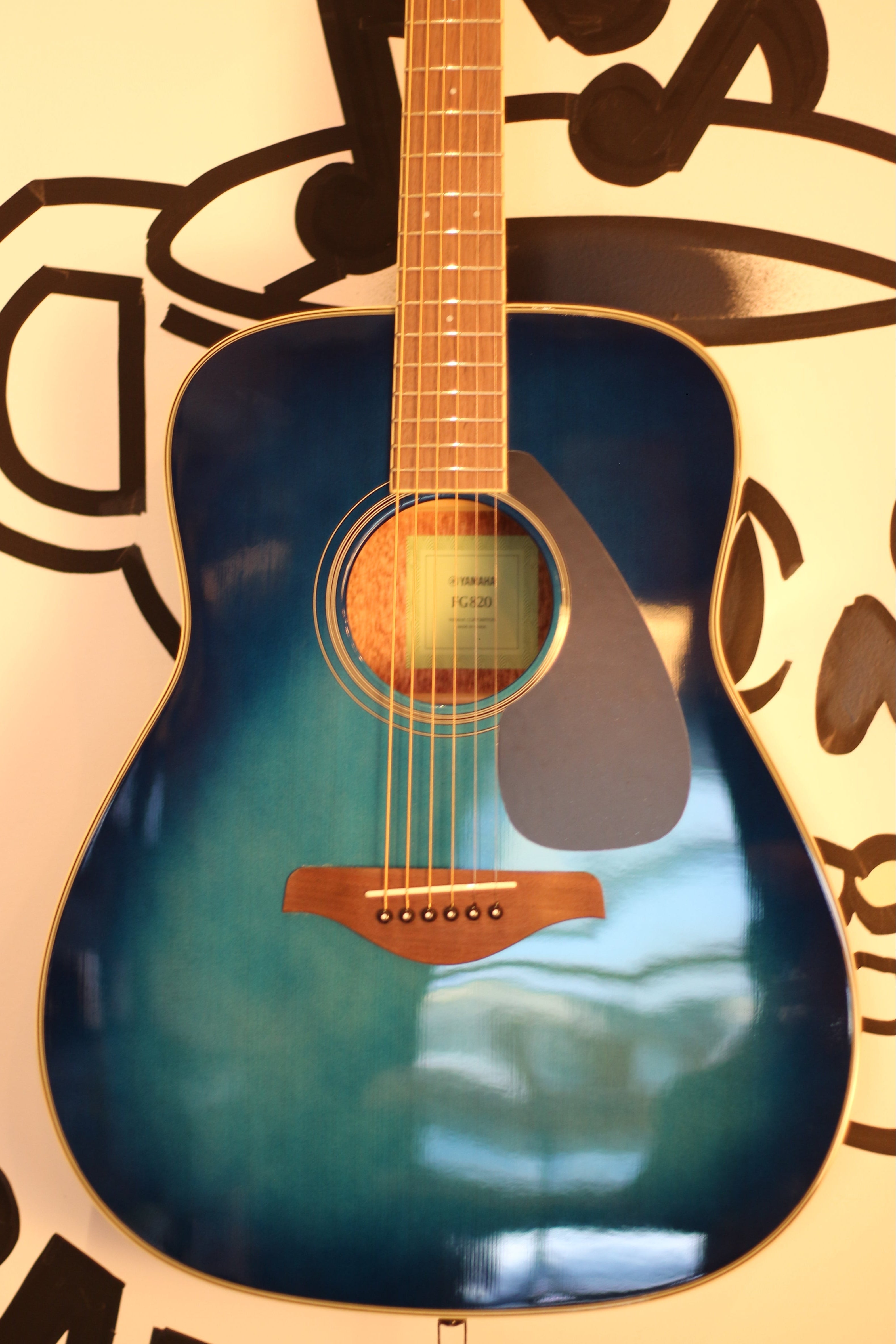 楽器 YAMAHA FG820 Sunset Blue Yamaha FG820 Spruce Top Acoustic Guitar - Sunset Blue – Granata