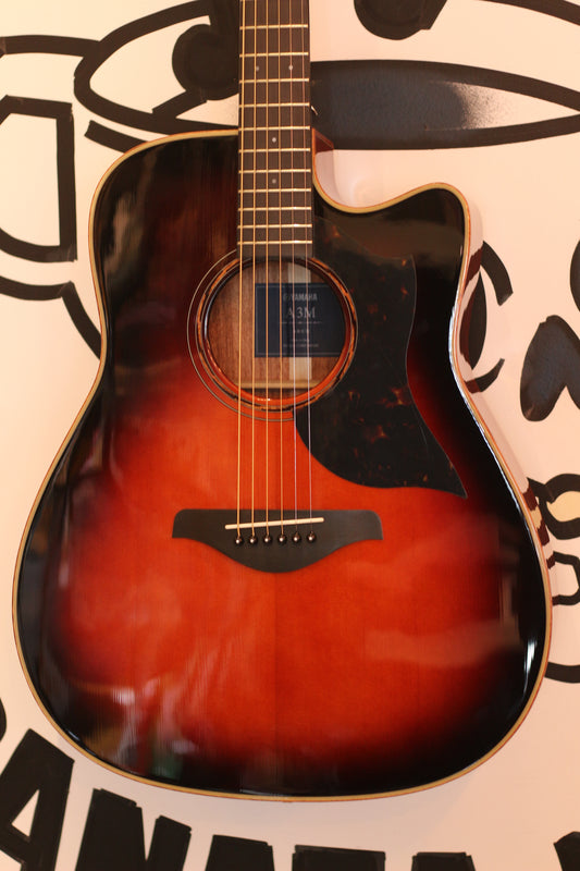 Yamaha A3M ARE TBS Acoustic Guitar - Tobacco Brown Sunburst