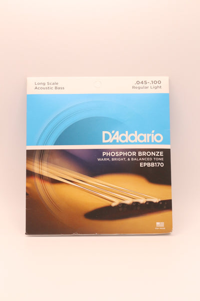 D’Addario Phosphor Bronze Acoustic Bass Strings (Light) 0.45 - .100