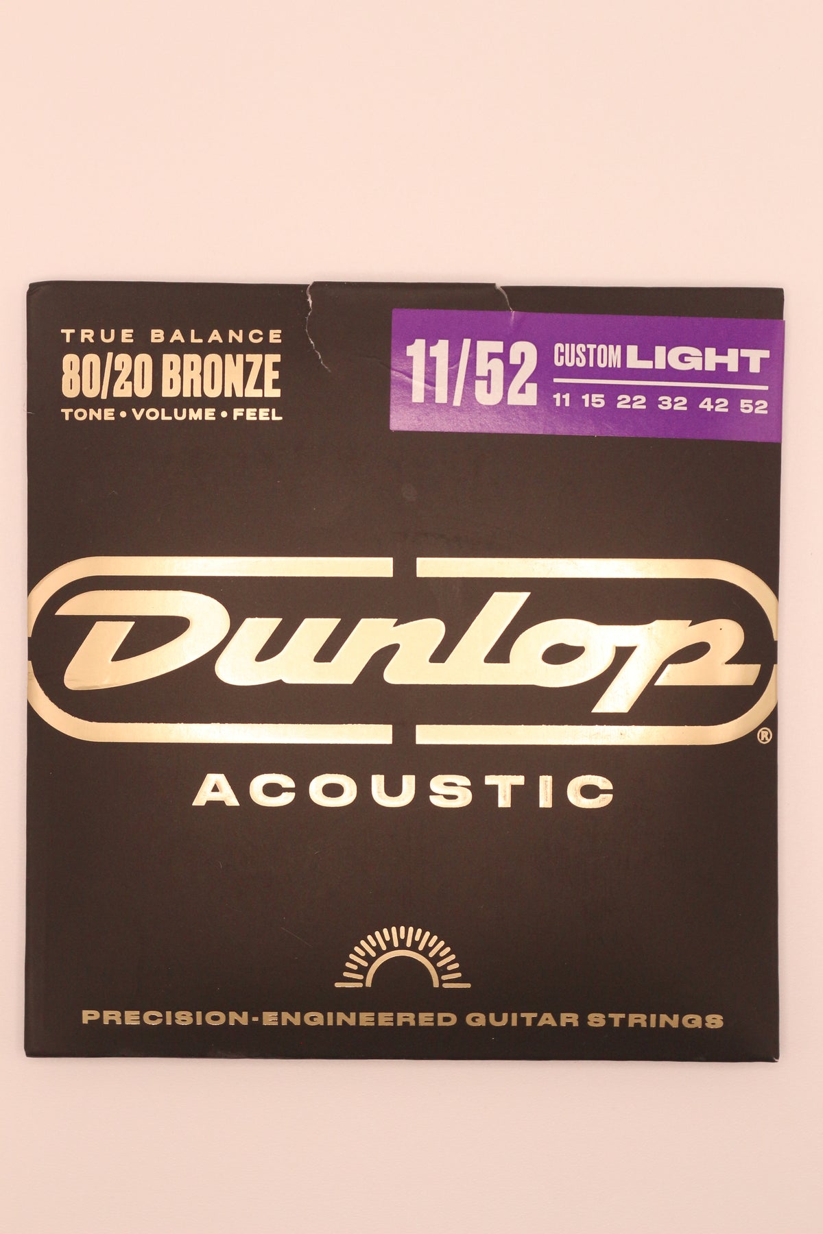 Dunlop 80/20 Bronze Acoustic Guitar | Custom Light (11-52)