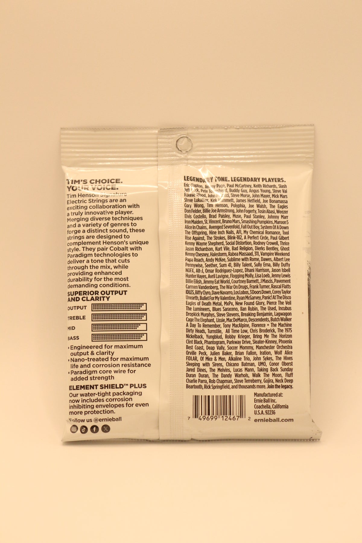 Ernie Ball Tim Henson Signature Electric Strings (9.5-46)