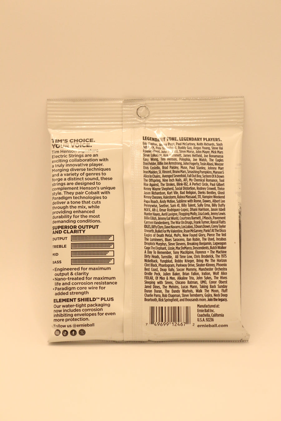Ernie Ball Tim Henson Signature Electric Strings (9.5-46)