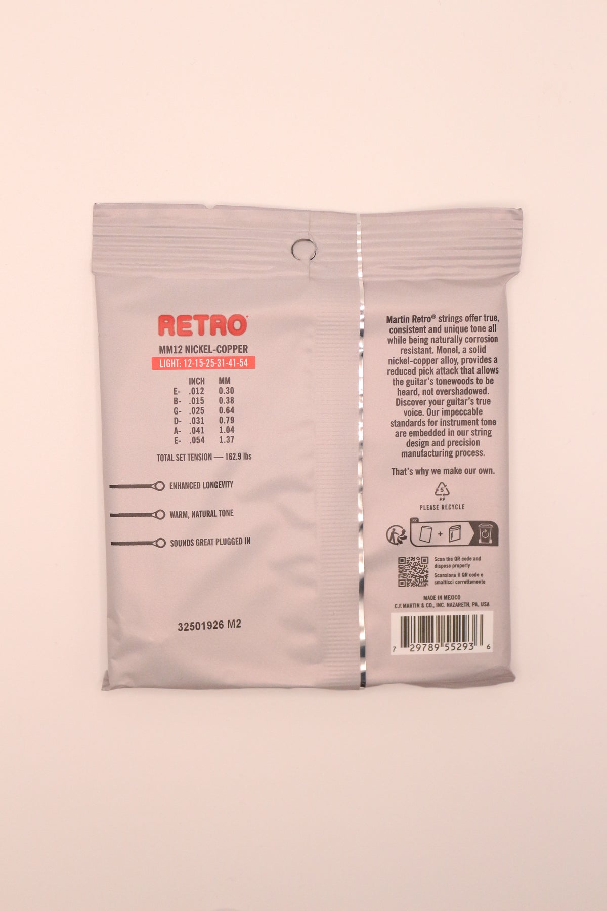 Martin Guitars Retro Monel Acoustic Guitar String Sets