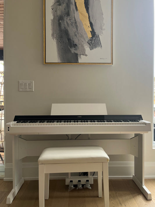 Yamaha P-S500 Digital Piano White w/ Stand, Pedals, and Bench [NEW FLOOR-MODEL]