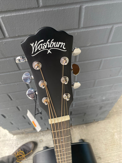 Washburn Deep Forest Ebony Dreadnought Acoustic Guitar