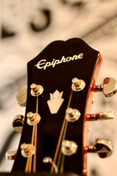 Epiphone Hummingbird Finish Aged Cherry Sunburst Gloss - Acoustic Electric