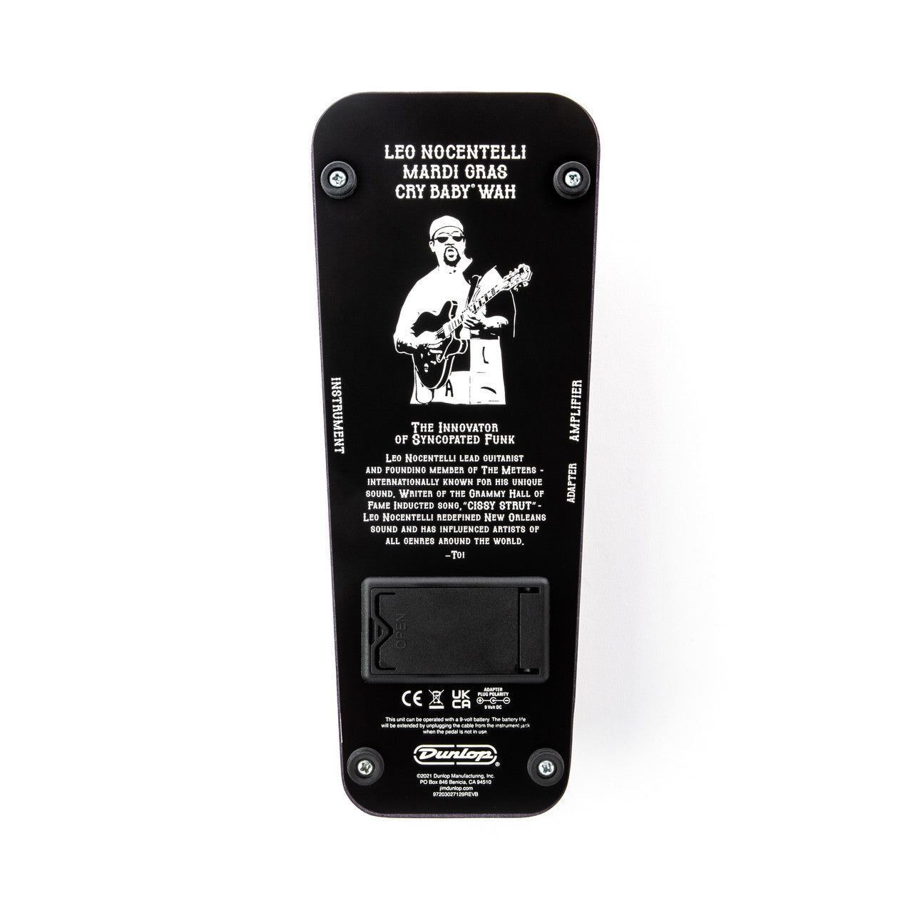 Dunlop LN95 Leo Nocentelli Cry Baby Mardi Gras Wah Guitar Effects Pedal ln-95
