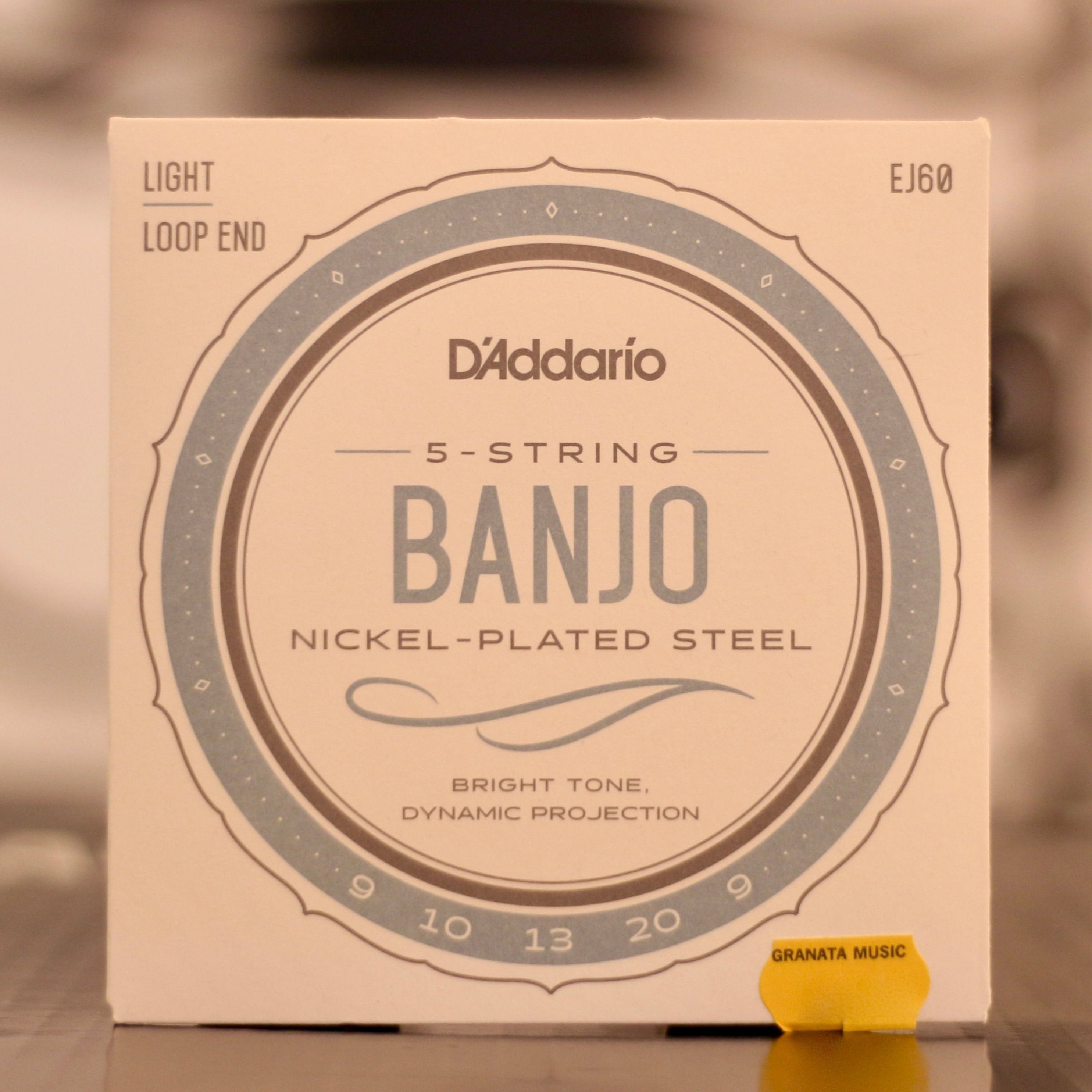 D'Addario 5 String Banjo Nickle-Plated Steel Strings