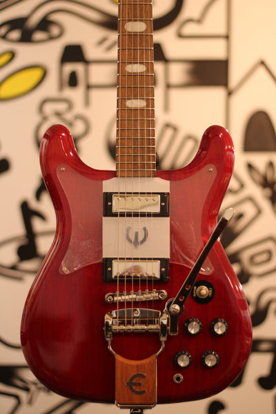 Epiphone Crestwood Custom with Tremotone Tailpiece - Cherry [Pickguard Finish Flaw]